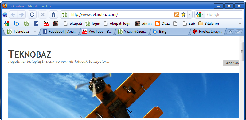 Firefox Sade GÃ¶rÃ¼nÃ¼m