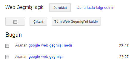 [Teknobaz] Google web geçmişi
