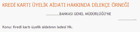 [Teknobaz] Kredi Kartı Dilekçe