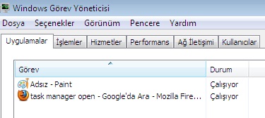 [Teknobaz] Görev Yöneticisi Açma