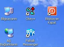 windows xp  kapat düğmesi